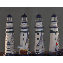 el arte se enorgullece de la iluminación de las vacaciones decoración faro de metal faro al por mayor